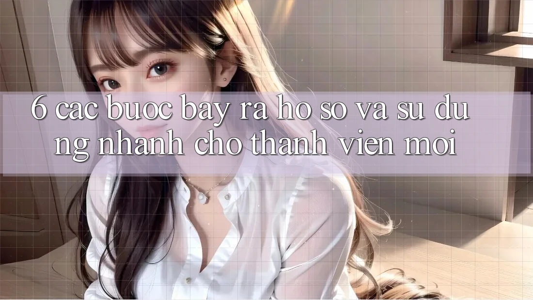 6. Các bước Bày ra hồ sơ và Sử dụng Nhanh Cho Thành Viên Mới 6. Các bước Bày ra hồ sơ và Sử dụng Nhanh Cho Thành Viên Mới