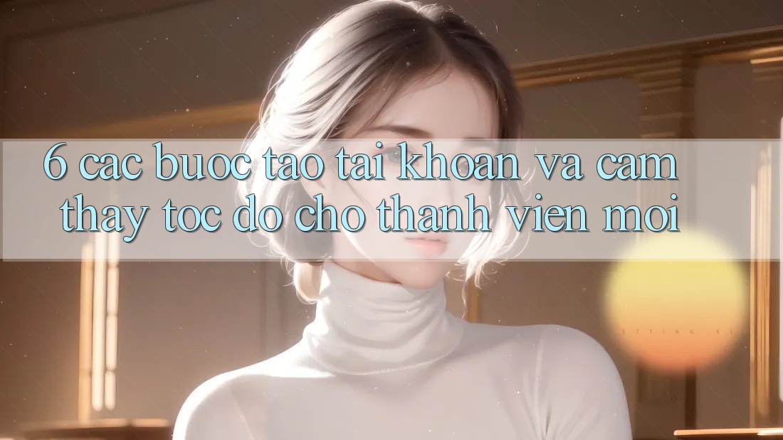 6. Các bước Tạo tài khoản và Cảm thấy Tốc độ Cho Thành Viên Mới 6. Các bước Tạo tài khoản và Cảm thấy Tốc độ Cho Thành Viên Mới