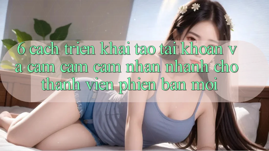 6. Cách triển khai Tạo tài khoản và Cảm cảm cảm nhận Nhanh Cho Thành Viên Phiên bản mới 6. Cách triển khai Tạo tài khoản và Cảm cảm cảm nhận Nhanh Cho Thành Viên Phiên bản mới
