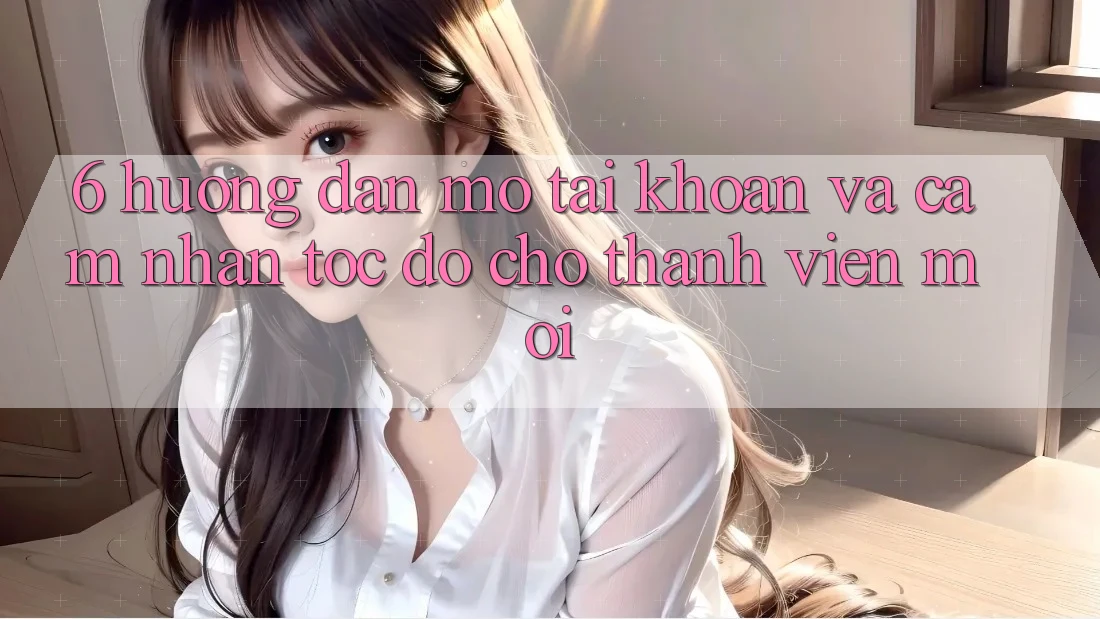 6. Hướng Dẫn Mở tài khoản và Cảm nhận Tốc độ Cho Thành Viên Mới 6. Hướng Dẫn Mở tài khoản và Cảm nhận Tốc độ Cho Thành Viên Mới