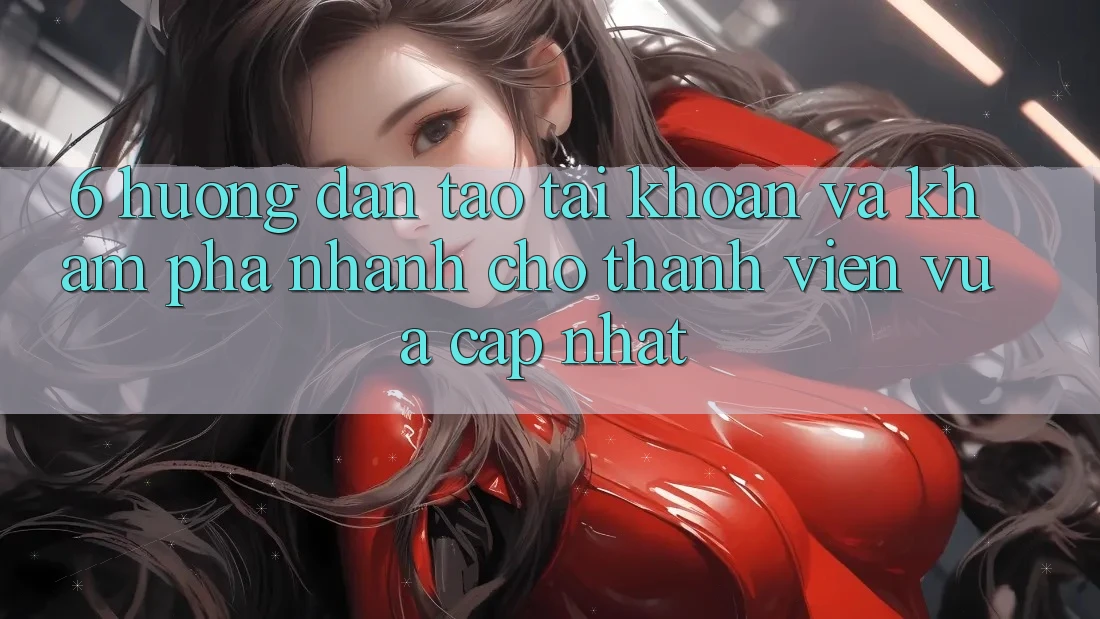 6. Hướng Dẫn Tạo tài khoản và Khám phá Nhanh Cho Thành Viên Vừa cập nhật
