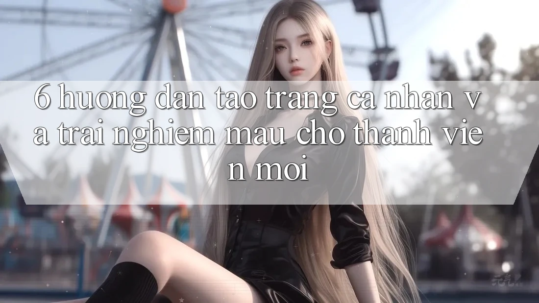 6. Hướng Dẫn Tạo trang cá nhân và Trải nghiệm Mau Cho Thành Viên Mới 6. Hướng Dẫn Tạo trang cá nhân và Trải nghiệm Mau Cho Thành Viên Mới