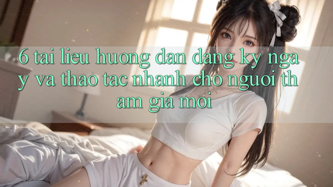 6. Tài liệu hướng dẫn Đăng ký ngay và Thao tác Nhanh Cho Người tham gia Mới 6. Tài liệu hướng dẫn Đăng ký ngay và Thao tác Nhanh Cho Người tham gia Mới