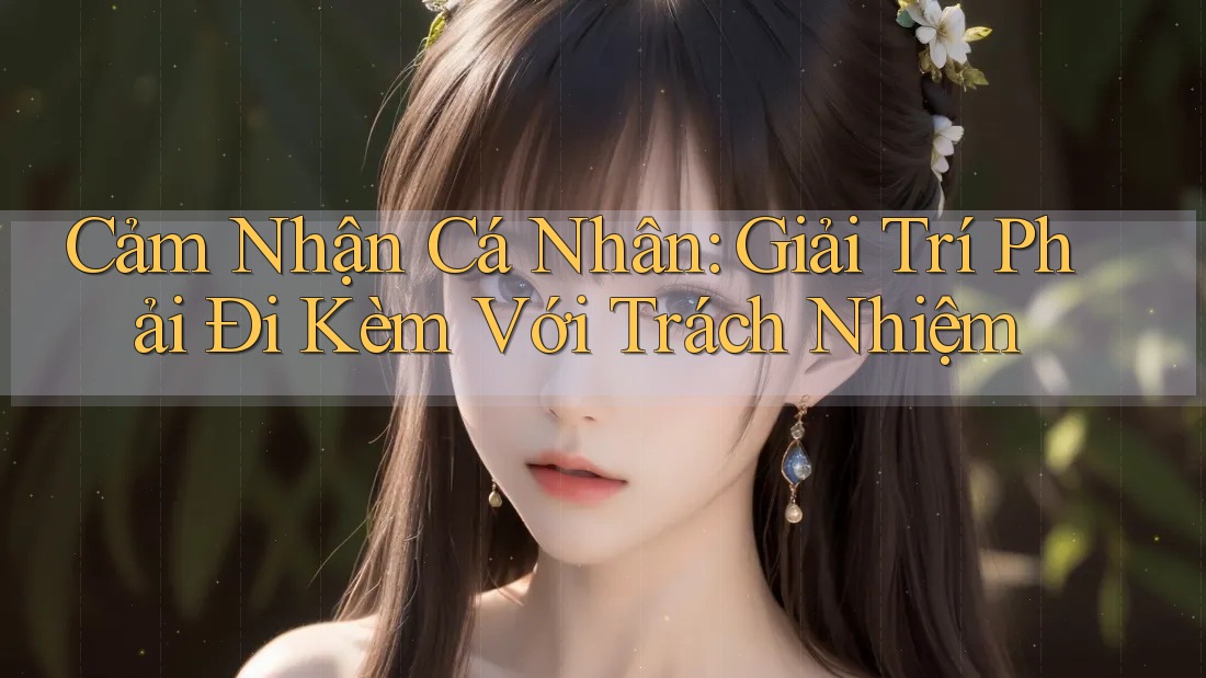 Cảm Nhận Cá Nhân: Giải Trí Phải Đi Kèm Với Trách Nhiệm Cảm Nhận Cá Nhân: Giải Trí Phải Đi Kèm Với Trách Nhiệm
