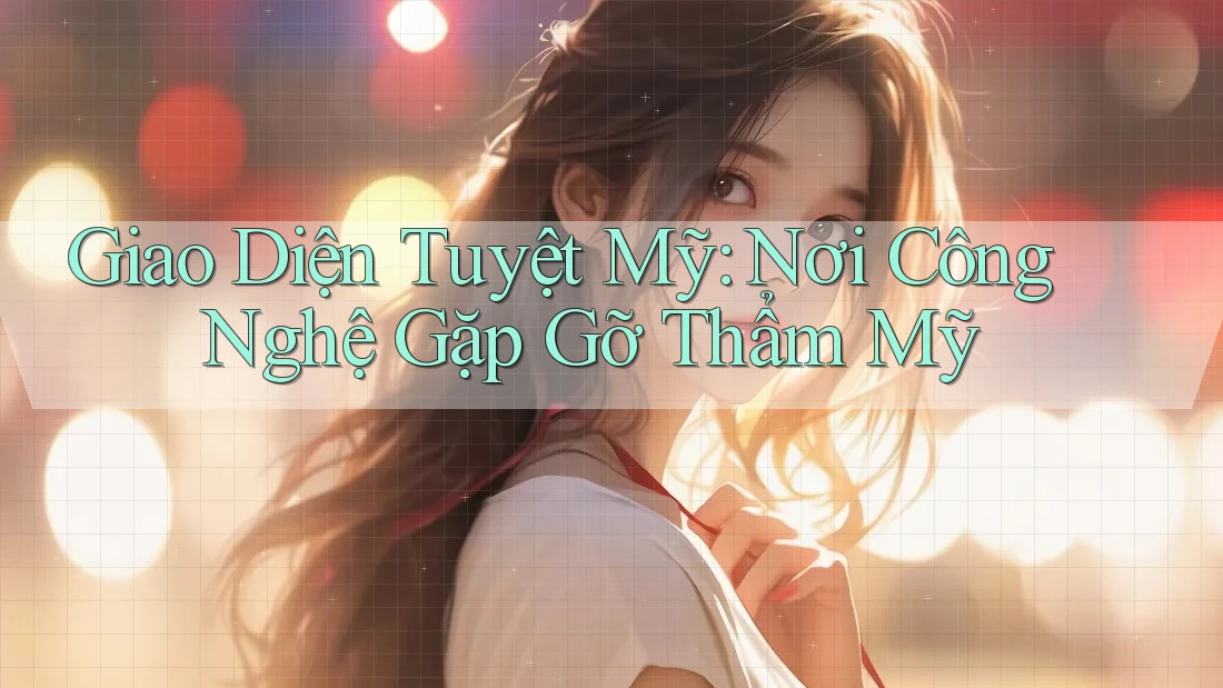 Giao Diện Tuyệt Mỹ: Nơi Công Nghệ Gặp Gỡ Thẩm Mỹ Giao Diện Tuyệt Mỹ: Nơi Công Nghệ Gặp Gỡ Thẩm Mỹ