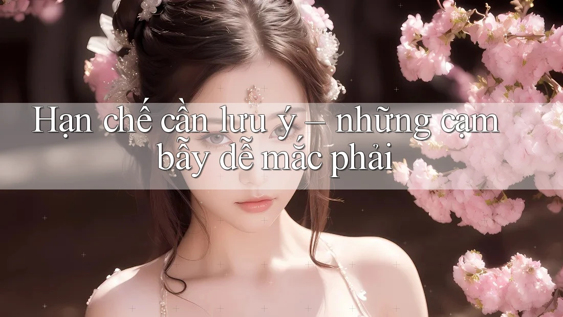 Hạn chế cần lưu ý – những cạm bẫy dễ mắc phải Hạn chế cần lưu ý – những cạm bẫy dễ mắc phải
