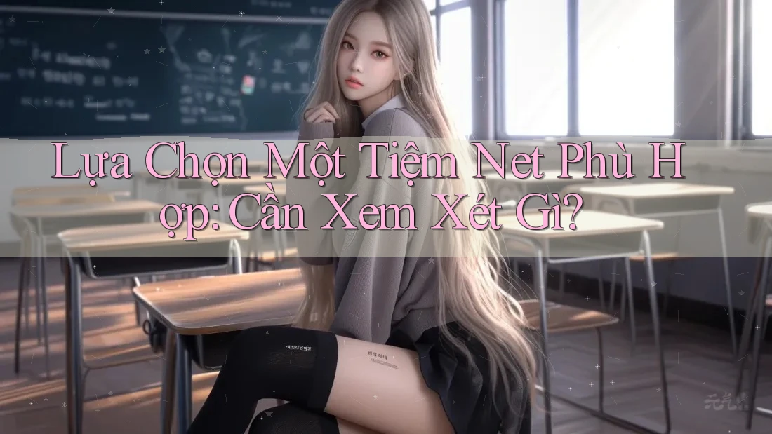 Lựa Chọn Một Tiệm Net Phù Hợp: Cần Xem Xét Gì?