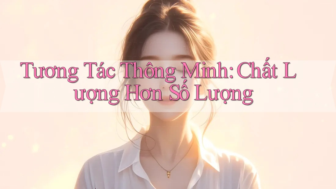 Tương Tác Thông Minh: Chất Lượng Hơn Số Lượng